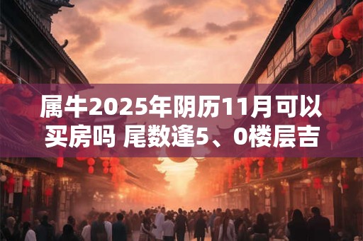 属牛2025年阴历11月可以买房吗 尾数逢5、0楼层吉利