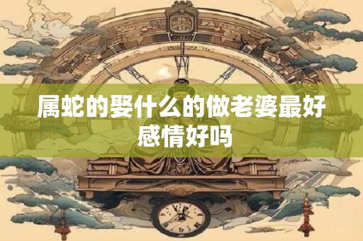 属蛇的娶什么的做老婆最好 感情好吗