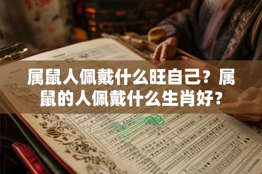 属鼠人佩戴什么旺自己？属鼠的人佩戴什么生肖好？