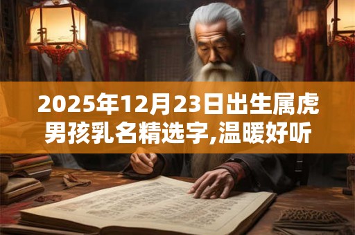 2025年12月23日出生属虎男孩乳名精选字,温暖好听的乳名