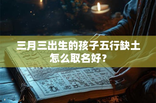 三月三出生的孩子五行缺土怎么取名好？