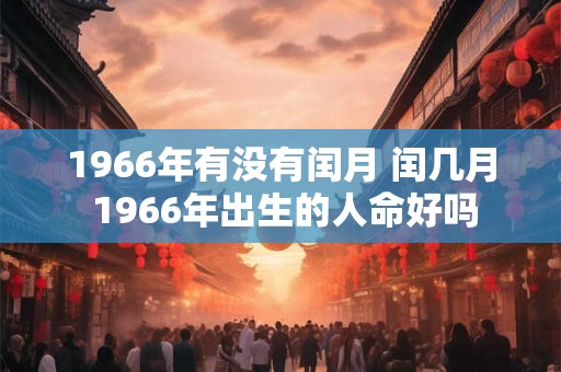 1966年有没有闰月 闰几月 1966年出生的人命好吗