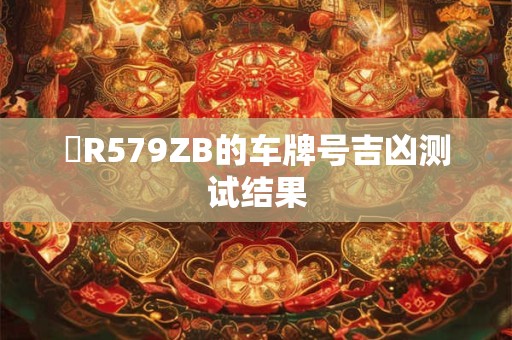 魯R579ZB的车牌号吉凶测试结果