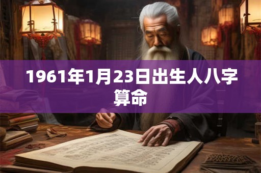1961年1月23日出生人八字算命 1961年1月23日出生人八字算命