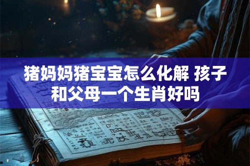 猪妈妈猪宝宝怎么化解 孩子和父母一个生肖好吗