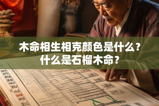 木命相生相克颜色是什么？什么是石榴木命？