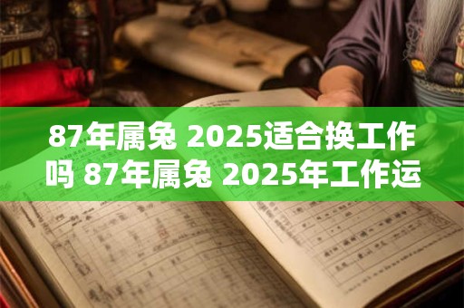 87年属兔 2025适合换工作吗 87年属兔 2025年工作运势如何