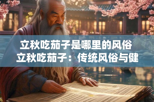 立秋吃茄子是哪里的风俗 立秋吃茄子：传统风俗与健康之选