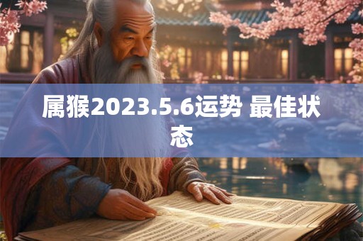 属猴2023.5.6运势 最佳状态
