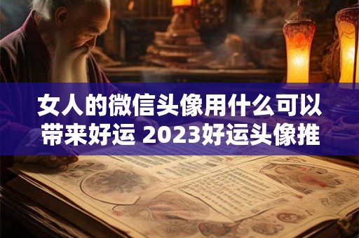 女人的微信头像用什么可以带来好运 2023好运头像推荐