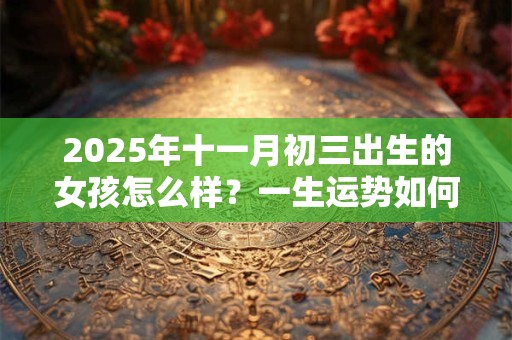 2025年十一月初三出生的女孩怎么样？一生运势如何