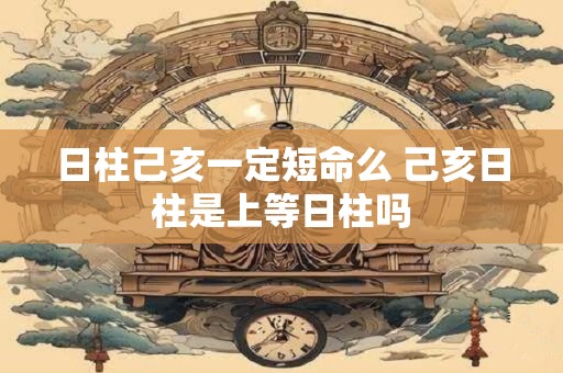 日柱己亥一定短命么 己亥日柱是上等日柱吗