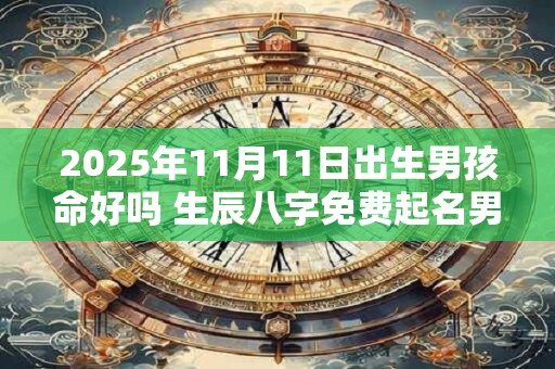 2025年11月11日出生男孩命好吗 生辰八字免费起名男孩