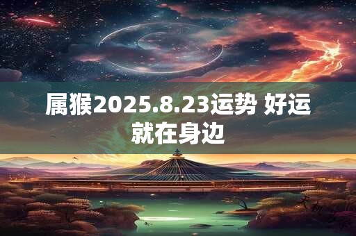 属猴2025.8.23运势 好运就在身边