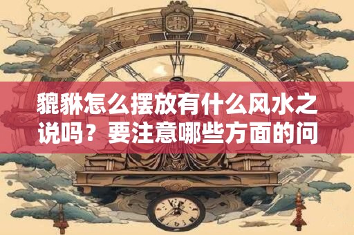 貔貅怎么摆放有什么风水之说吗？要注意哪些方面的问题？貔貅的摆放位置