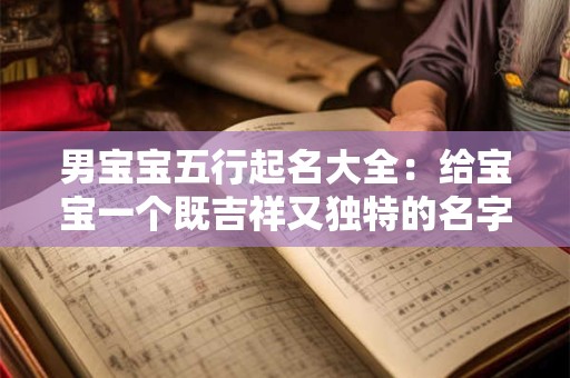 男宝宝五行起名大全：给宝宝一个既吉祥又独特的名字
