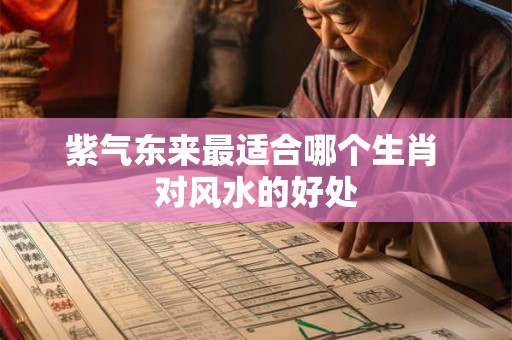 紫气东来最适合哪个生肖 对风水的好处
