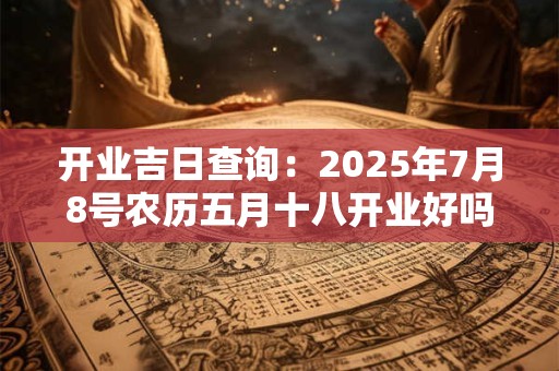 开业吉日查询：2025年7月8号农历五月十八开业好吗