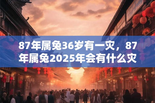 87年属兔36岁有一灾，87年属兔2025年会有什么灾难？
