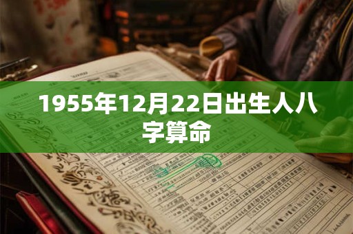 1955年12月22日出生人八字算命