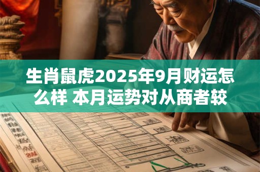 生肖鼠虎2025年9月财运怎么样 本月运势对从商者较为有利