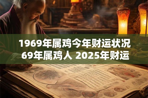 1969年属鸡今年财运状况 69年属鸡人 2025年财运好不好