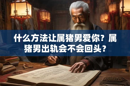 什么方法让属猪男爱你？属猪男出轨会不会回头？