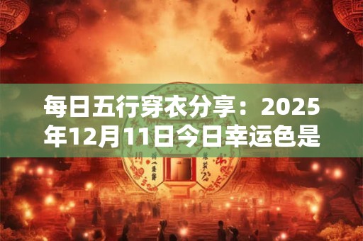 每日五行穿衣分享：2025年12月11日今日幸运色是什么