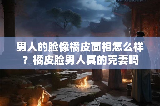 男人的脸像橘皮面相怎么样?橘皮脸男人真的克妻吗 男人的脸像橘皮面相怎么样?橘皮脸男人真的克妻吗