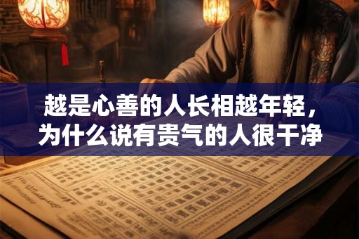 越是心善的人长相越年轻，为什么说有贵气的人很干净？
