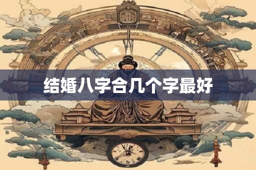 结婚八字合几个字最好