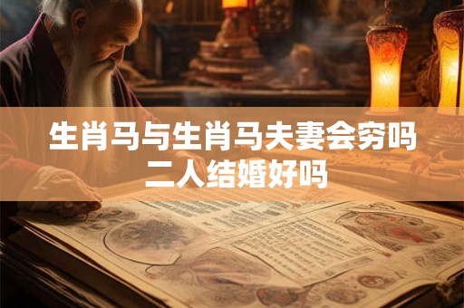 生肖马与生肖马夫妻会穷吗 二人结婚好吗