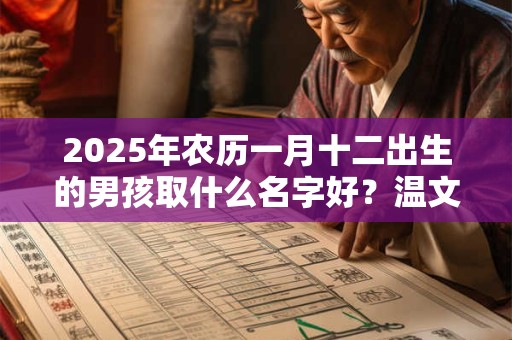 2025年农历一月十二出生的男孩取什么名字好？温文尔雅的名字推荐
