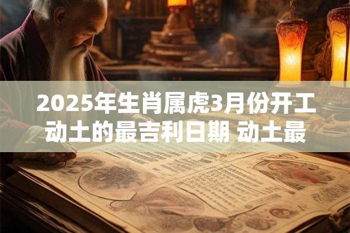 2025年生肖属虎3月份开工动土的最吉利日期 动土最好吉日