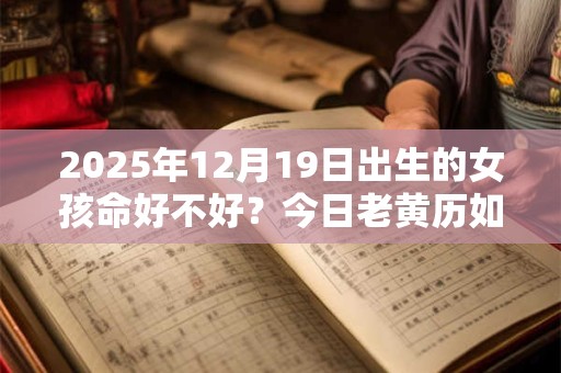 2025年12月19日出生的女孩命好不好?今日老黄历如何? 2025年12月19日出生的女孩命好不好?今日老黄历如何?