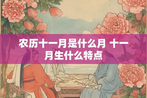 农历十一月是什么月 十一月生什么特点