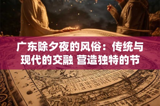 广东除夕夜的风俗：传统与现代的交融 营造独特的节日氛围