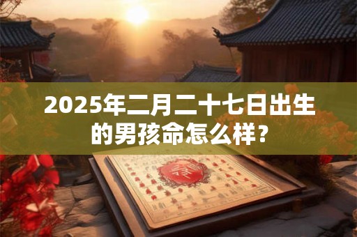 2026年二月二十七日出生的男孩命怎么样？
