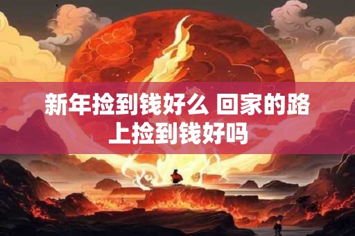 新年捡到钱好么 回家的路上捡到钱好吗