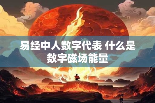 易经中人数字代表 什么是数字磁场能量