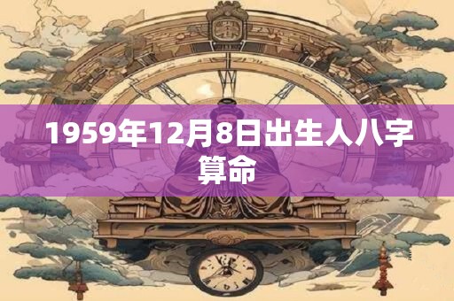 1959年12月8日出生人八字算命