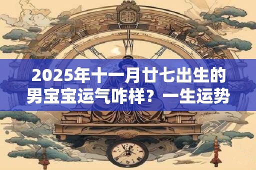 2025年十一月廿七出生的男宝宝运气咋样？一生运势分析