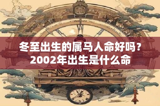 冬至出生的属马人命好吗？2002年出生是什么命