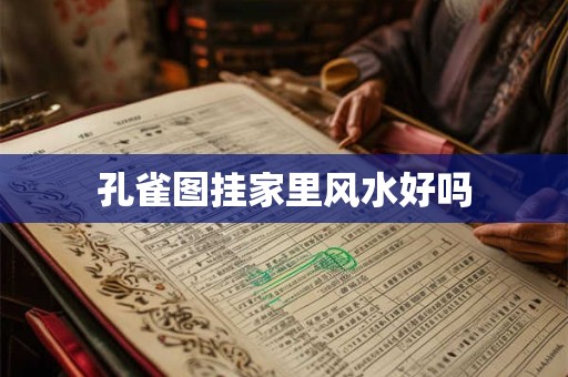 孔雀图挂家里风水好吗