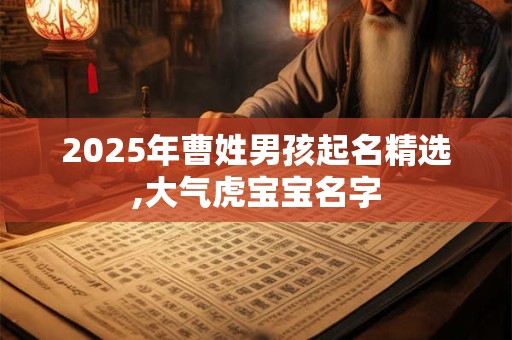 2025年曹姓男孩起名精选,大气虎宝宝名字