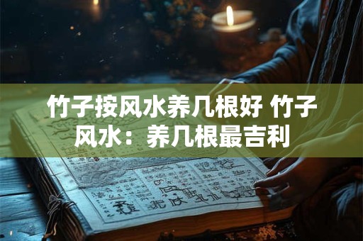竹子按风水养几根好 竹子风水：养几根最吉利