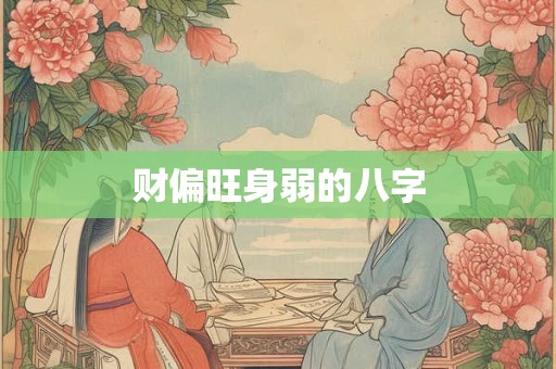 财偏旺身弱的八字