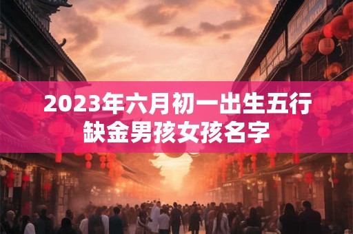 2023年六月初一出生五行缺金男孩女孩名字