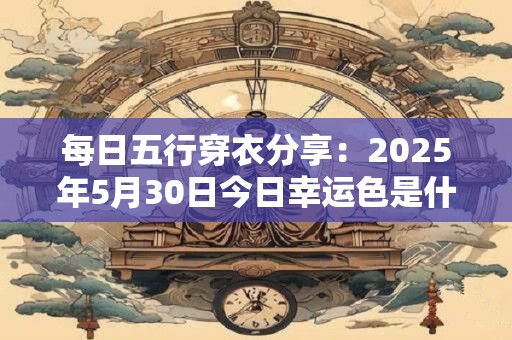 每日五行穿衣分享：2025年5月30日今日幸运色是什么