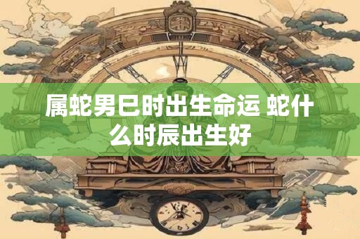 属蛇男巳时出生命运 蛇什么时辰出生好